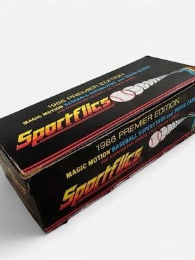 Vintage Sportflics trading cards 1986 Premier Edition Baseball Game Box - Black